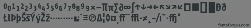 フォントShareBoldexp – 黒い文字の灰色の背景
