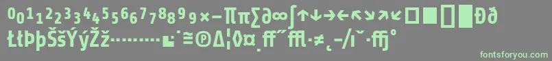 ShareBoldexp Font – Green Fonts on Gray Background