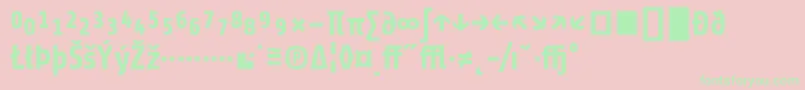 ShareBoldexp Font – Green Fonts on Pink Background