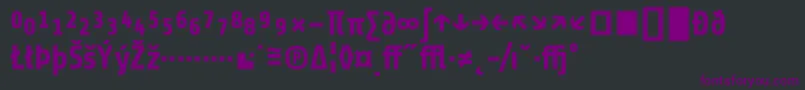 ShareBoldexp Font – Purple Fonts on Black Background