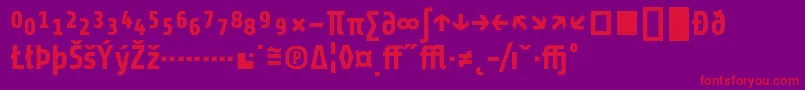 ShareBoldexp Font – Red Fonts on Purple Background