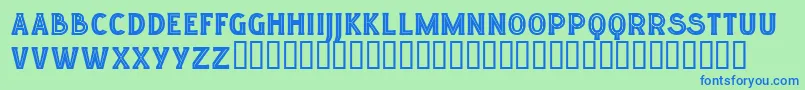 Lgfelucidartitularesreg Font – Blue Fonts on Green Background