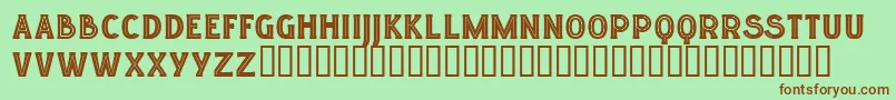 Lgfelucidartitularesreg Font – Brown Fonts on Green Background