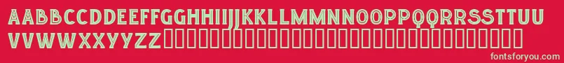 フォントLgfelucidartitularesreg – 赤い背景に緑の文字