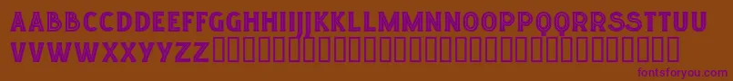 Lgfelucidartitularesreg Font – Purple Fonts on Brown Background