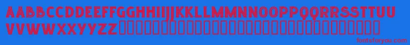 Lgfelucidartitularesreg Font – Red Fonts on Blue Background