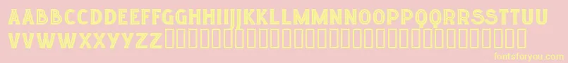 Lgfelucidartitularesreg Font – Yellow Fonts on Pink Background