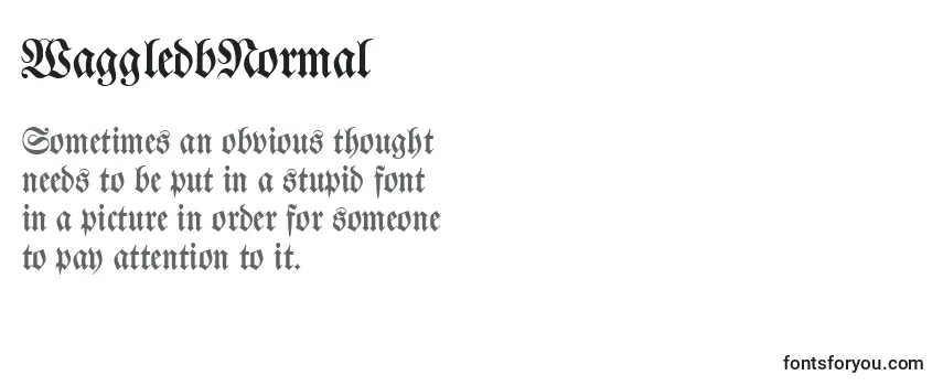 WaggledbNormal Font