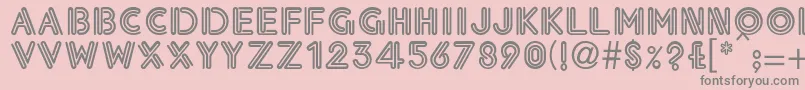 EklekticNormalLight Font – Gray Fonts on Pink Background