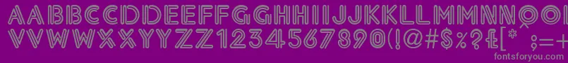 EklekticNormalLight Font – Gray Fonts on Purple Background