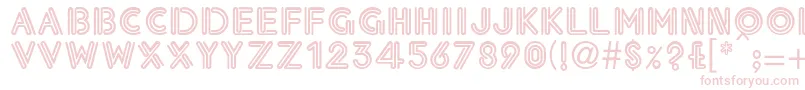EklekticNormalLight Font – Pink Fonts on White Background