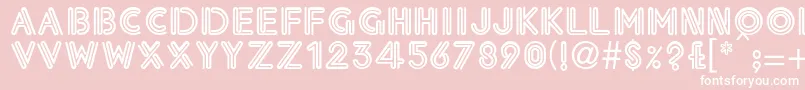 EklekticNormalLight Font – White Fonts on Pink Background