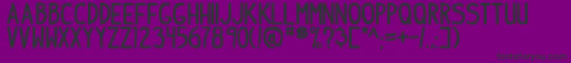 IndiepimptbsBold Font – Black Fonts on Purple Background