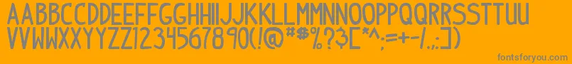 IndiepimptbsBold Font – Gray Fonts on Orange Background