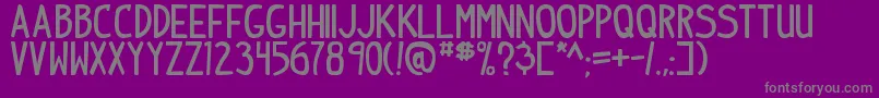IndiepimptbsBold Font – Gray Fonts on Purple Background