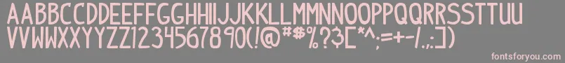 IndiepimptbsBold Font – Pink Fonts on Gray Background