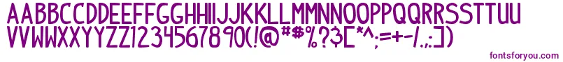 IndiepimptbsBold Font – Purple Fonts on White Background