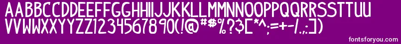IndiepimptbsBold Font – White Fonts on Purple Background