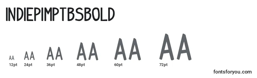 IndiepimptbsBold Font Sizes