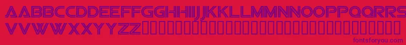 ViperSquadron-Schriftart – Violette Schriften auf rotem Hintergrund