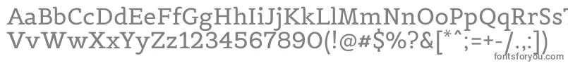 Шрифт BelgranoRegular – серые шрифты на белом фоне