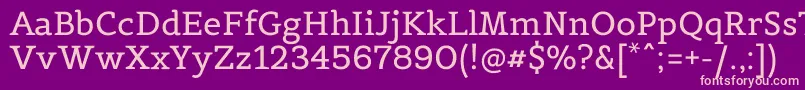 BelgranoRegular Font – Pink Fonts on Purple Background