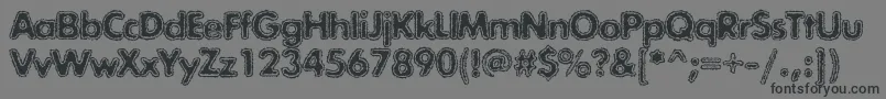 Exposurecmixtwo Font – Black Fonts on Gray Background