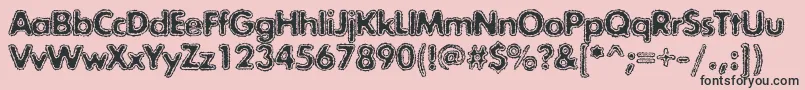 Exposurecmixtwo Font – Black Fonts on Pink Background