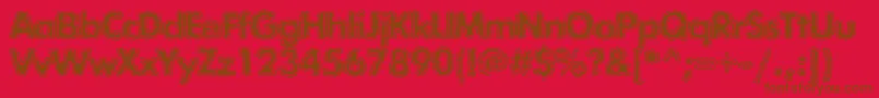 Exposurecmixtwo Font – Brown Fonts on Red Background