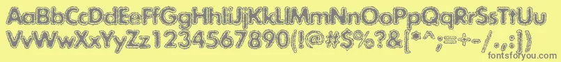 Exposurecmixtwo Font – Gray Fonts on Yellow Background