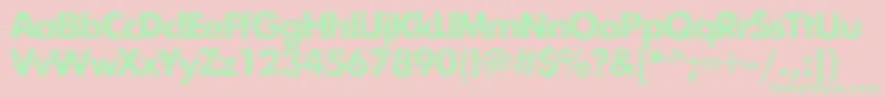 Exposurecmixtwo Font – Green Fonts on Pink Background