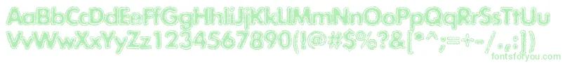 Exposurecmixtwo Font – Green Fonts on White Background