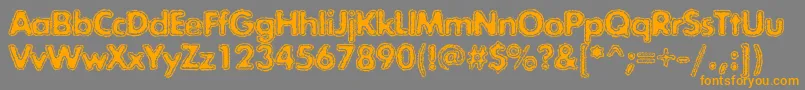 Exposurecmixtwo Font – Orange Fonts on Gray Background