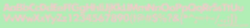 Exposurecmixtwo Font – Pink Fonts on Green Background