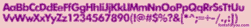 Exposurecmixtwo Font – Purple Fonts on Pink Background