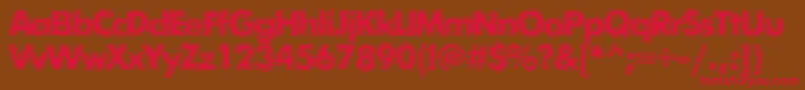 Exposurecmixtwo Font – Red Fonts on Brown Background