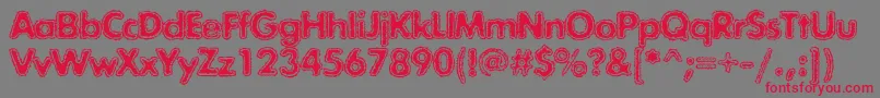 Exposurecmixtwo Font – Red Fonts on Gray Background