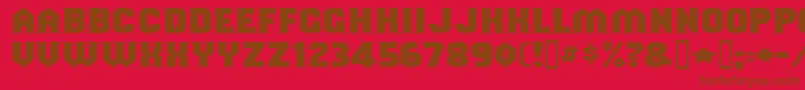 More about Shouldve Font Shouldve Font – Brown Fonts on Red Background