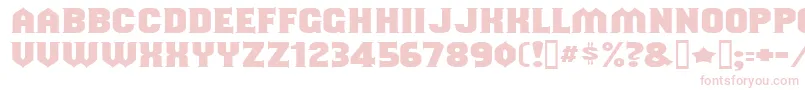 Shouldve Font – Pink Fonts on White Background