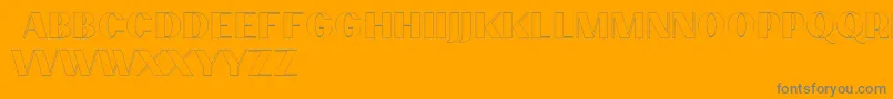 PassionsanspdcaOutlineligh Font – Gray Fonts on Orange Background