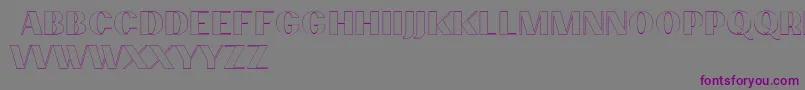 PassionsanspdcaOutlineligh Font – Purple Fonts on Gray Background