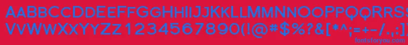 SfflorencesansscBold Font – Blue Fonts on Red Background