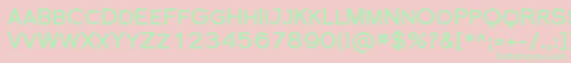 SfflorencesansscBold Font – Green Fonts on Pink Background