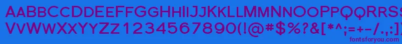 SfflorencesansscBold-Schriftart – Violette Schriften auf blauem Hintergrund