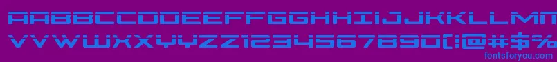 Phoenicialaser Font – Blue Fonts on Purple Background