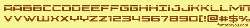 Phoenicialaser-fontti – ruskeat fontit keltaisella taustalla