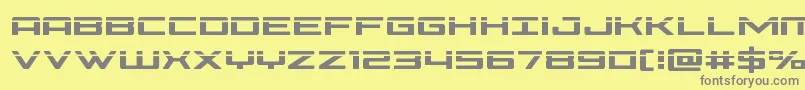 Phoenicialaser Font – Gray Fonts on Yellow Background