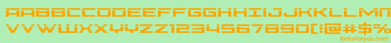 Phoenicialaser Font – Orange Fonts on Green Background