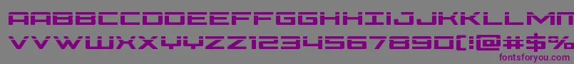 Шрифт Phoenicialaser – фиолетовые шрифты на сером фоне