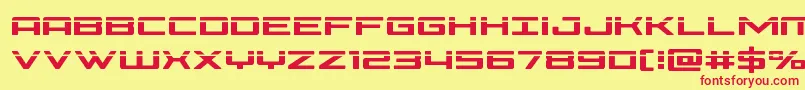 Phoenicialaser Font – Red Fonts on Yellow Background
